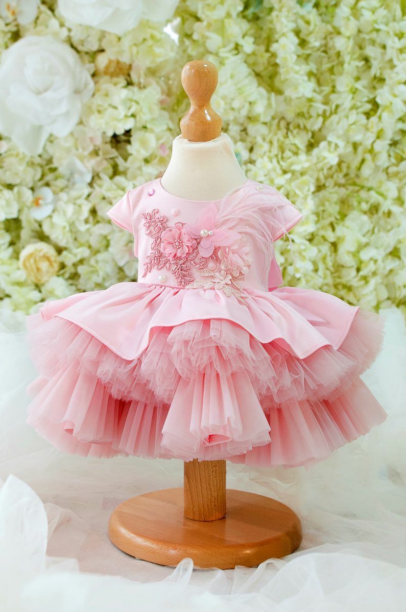 Rochie Pink Ballerina Baby Dress Hira Design Rochii pe Comanda
