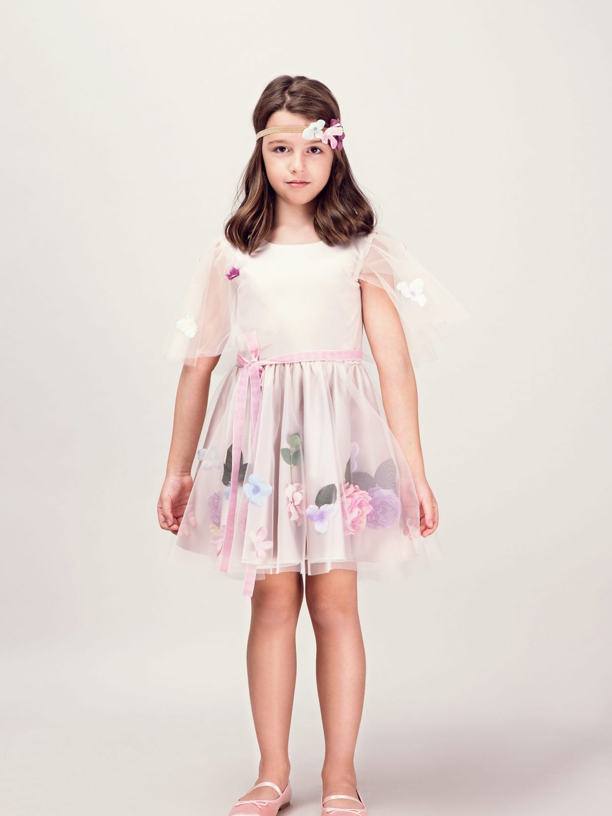Rochie fetita Beige Lilac