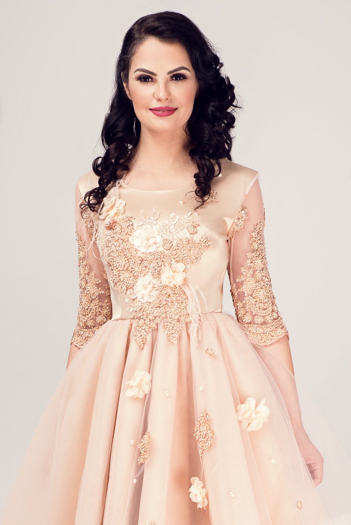 rochie dama gold