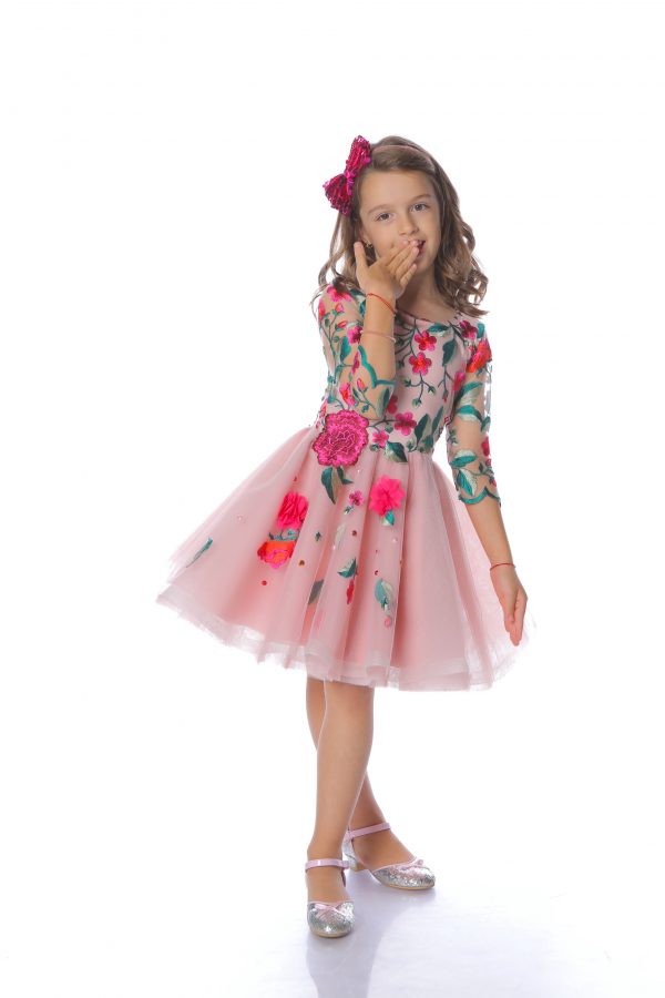 rochie fetita Fuchsia Flowers