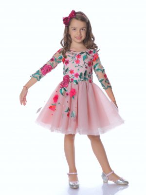 rochie fetita Fuchsia Flowers