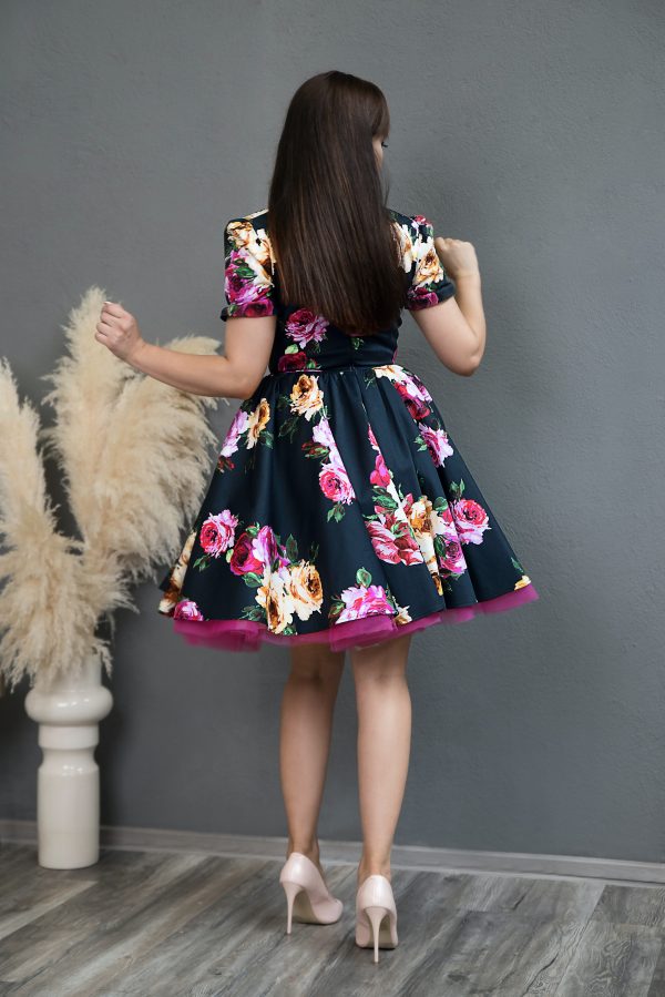 Rochie Unicat Navy Rose Dress