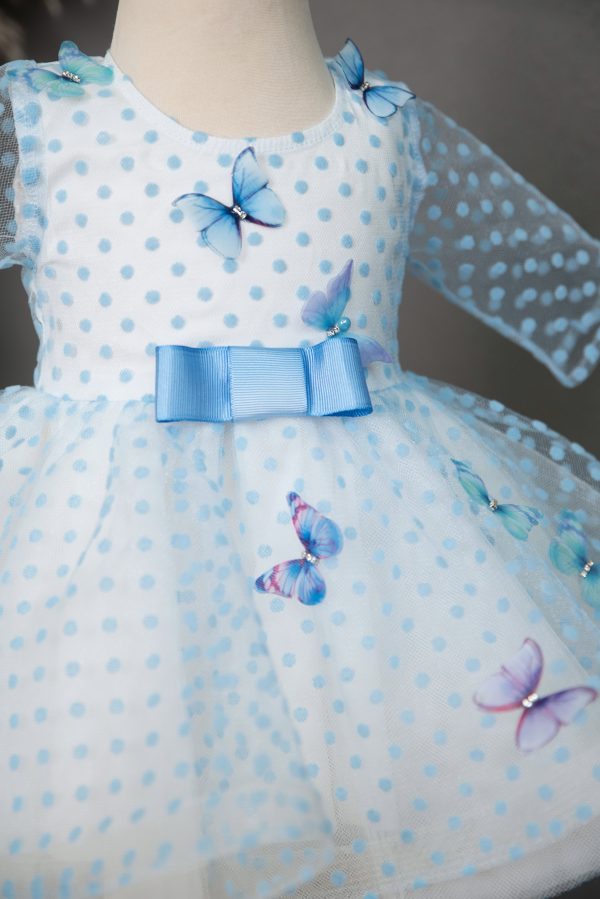 Rochie botez Blue Butterflies Dress