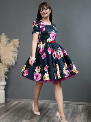 Rochie de Seara Navy Rose Dress