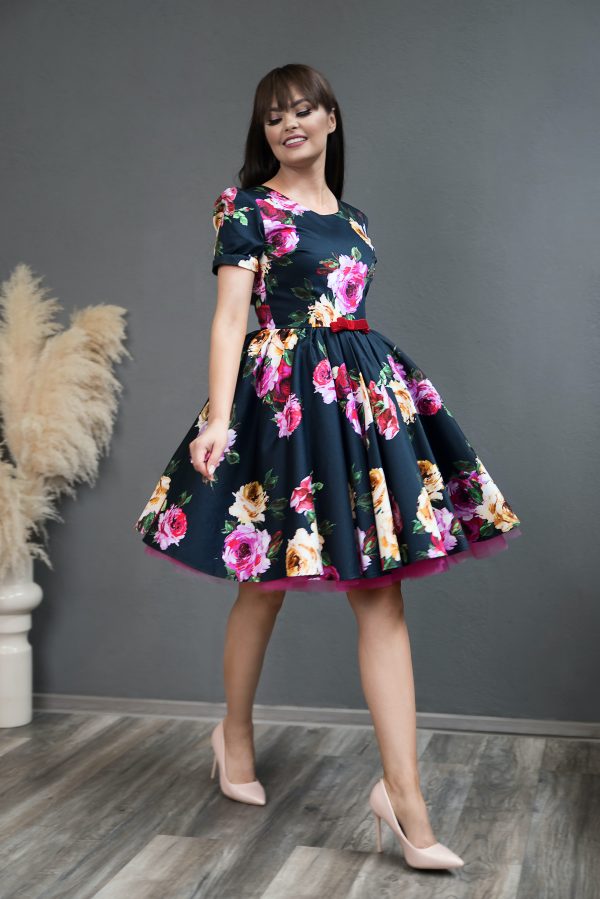 Rochie de Seara Navy Rose Dress