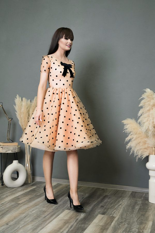 Rochie de seara Black Dots Dress