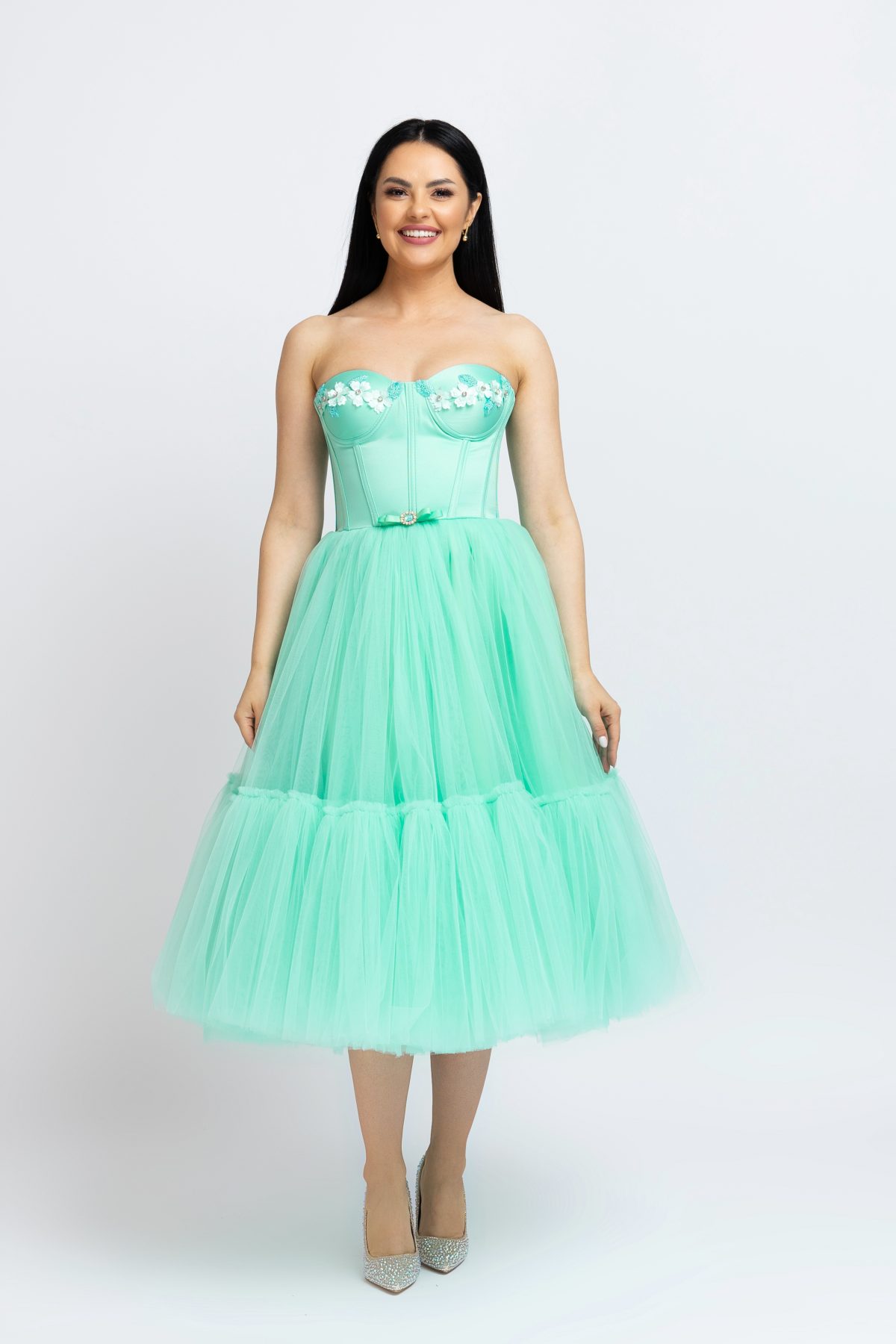Rochie Dama Aqua Turquoise Corset