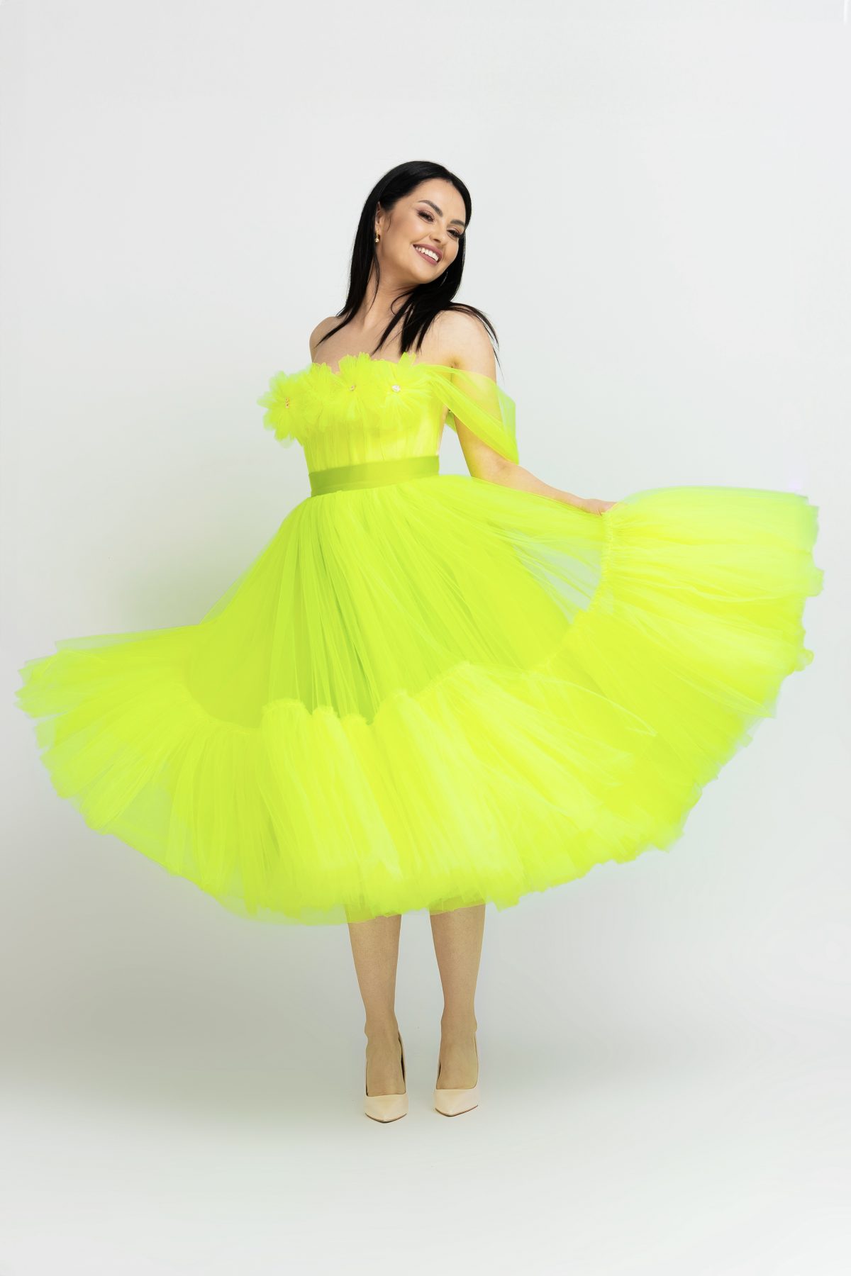 Rochie Ocazie Neon Tulle