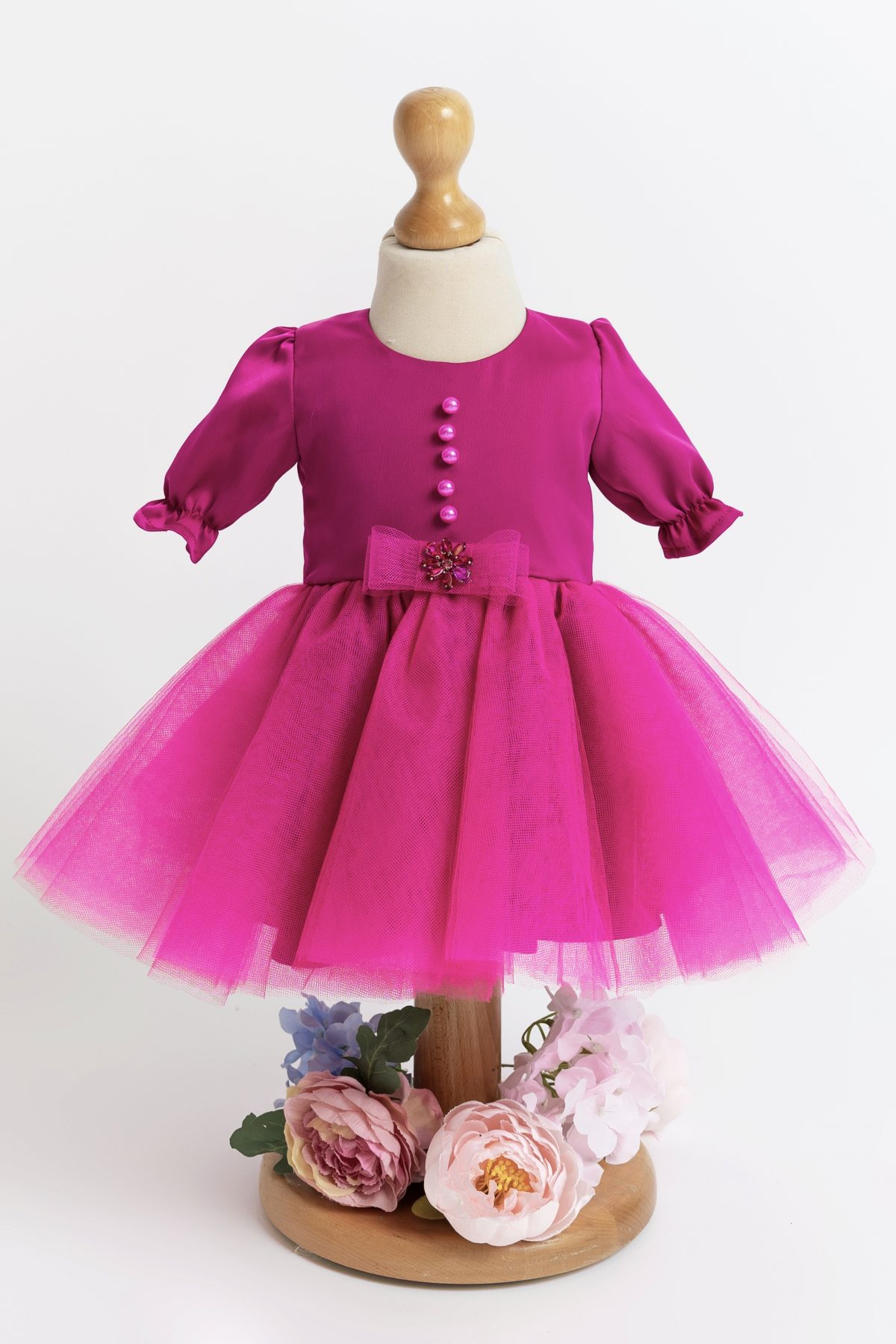 Rochita Botez Fucsia Midi