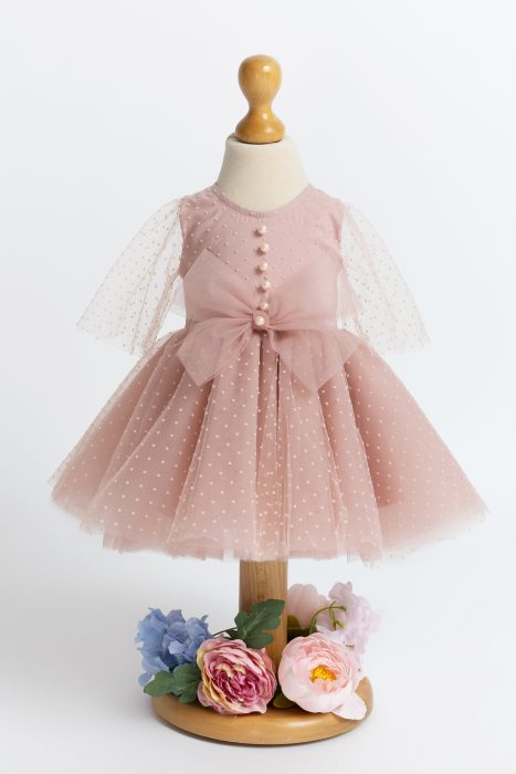 Rochie Botez Pink Polka Dots