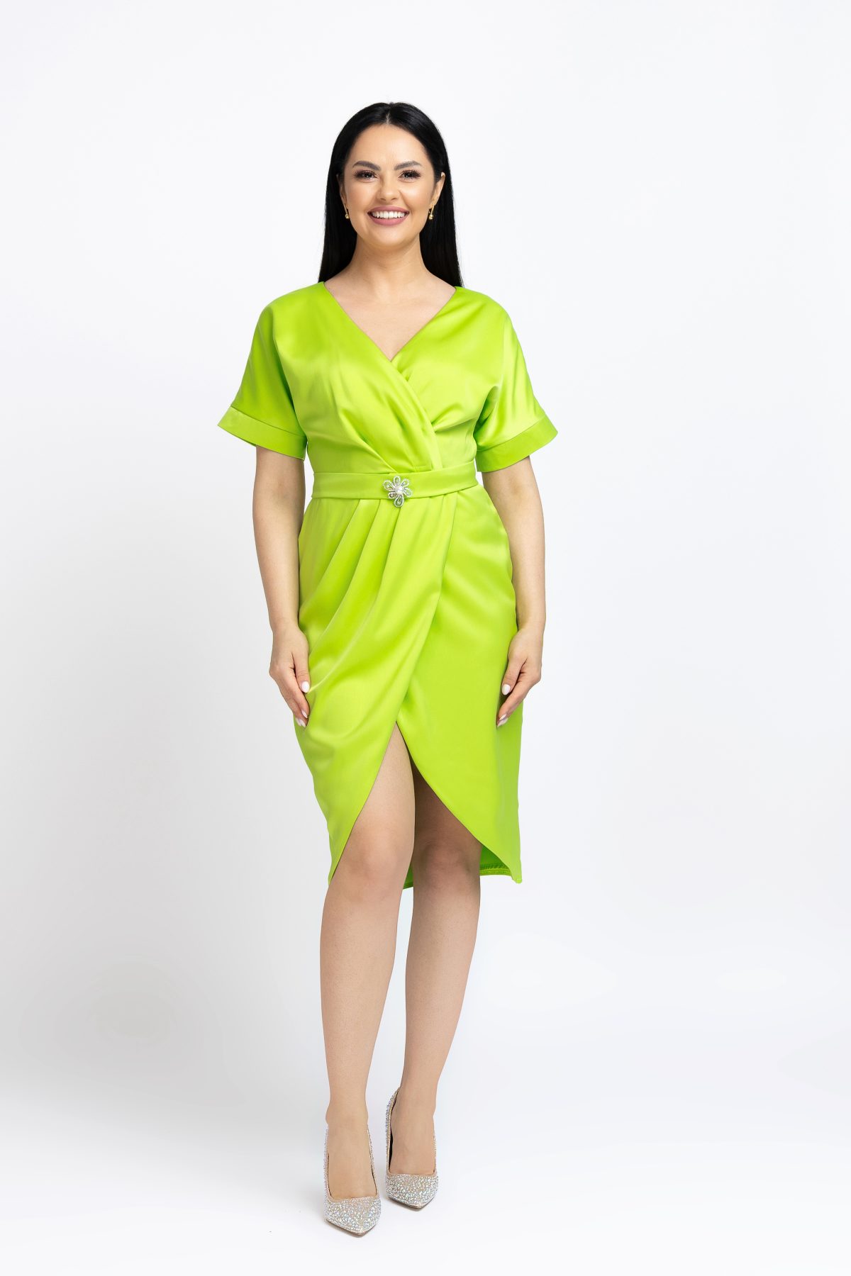 Rochie Dama Neon Satin
