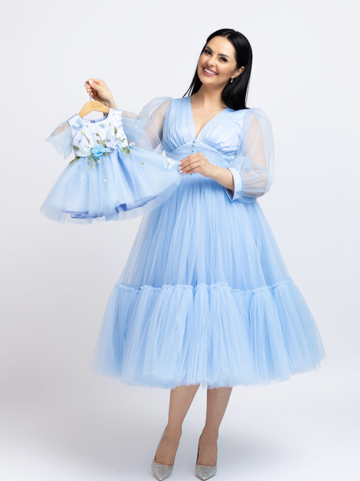 Rochie Mama Bebe Blue Midi