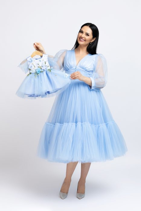 Rochie Mama Bebe Blue Midi