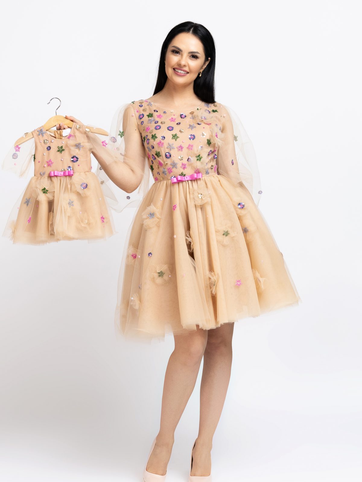 Rochie Mama Fiica Star Sequin
