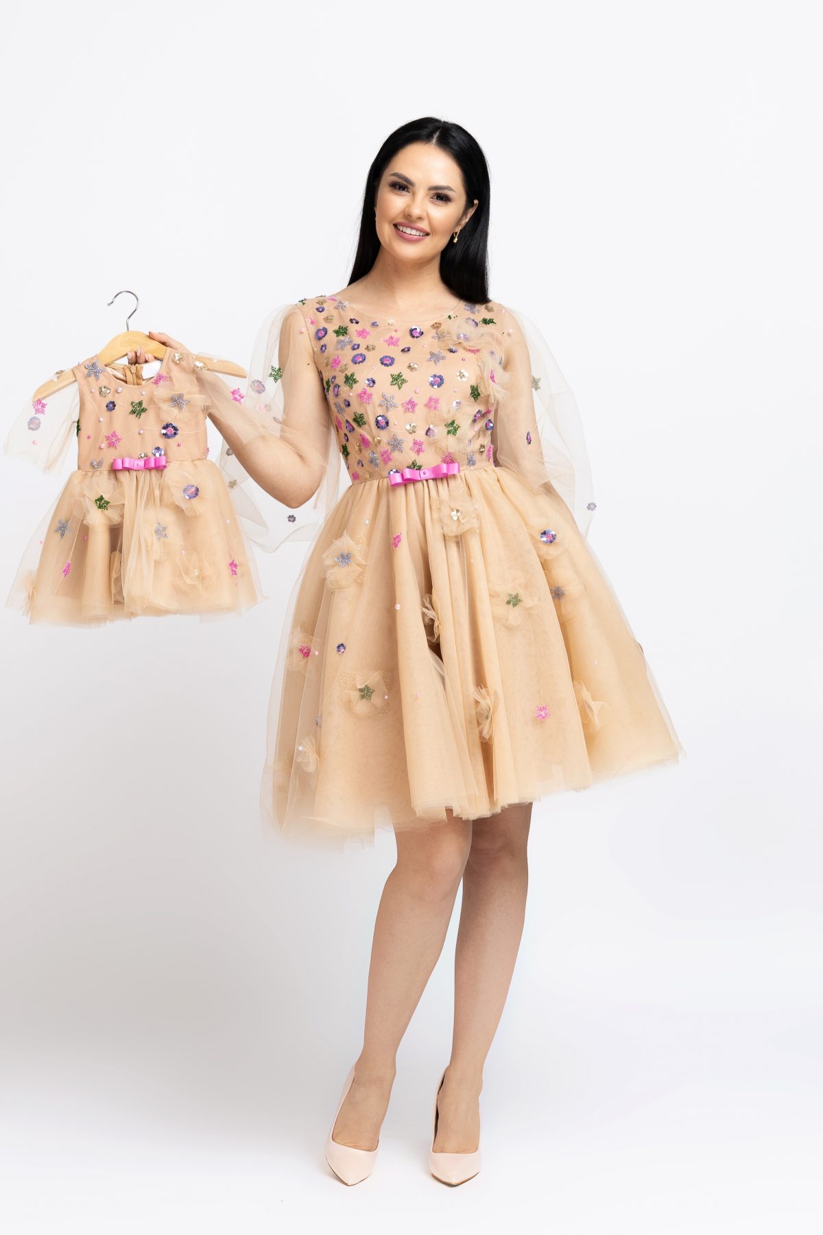 Rochie Mama Fiica Star Sequin